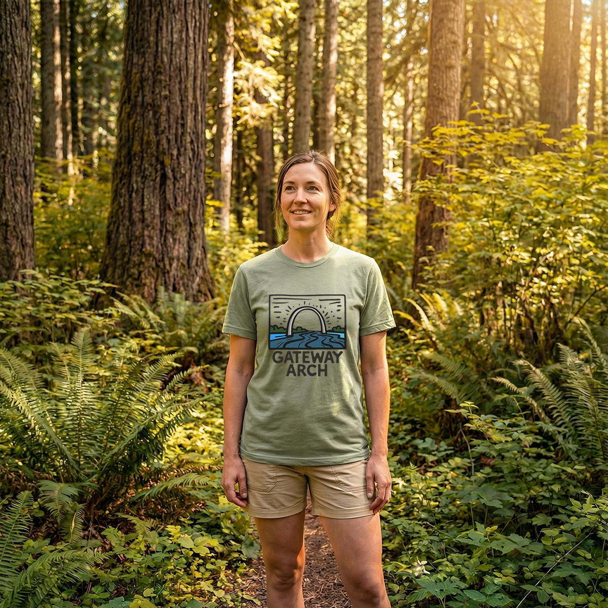 Gateway Arch National Park Tee Cotton Classic T-Shirt