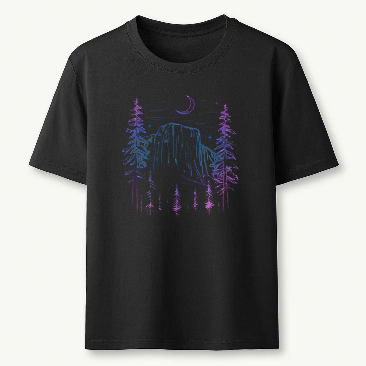 Yosemite El Capitan at Night Tee Cotton Classic T-Shirt