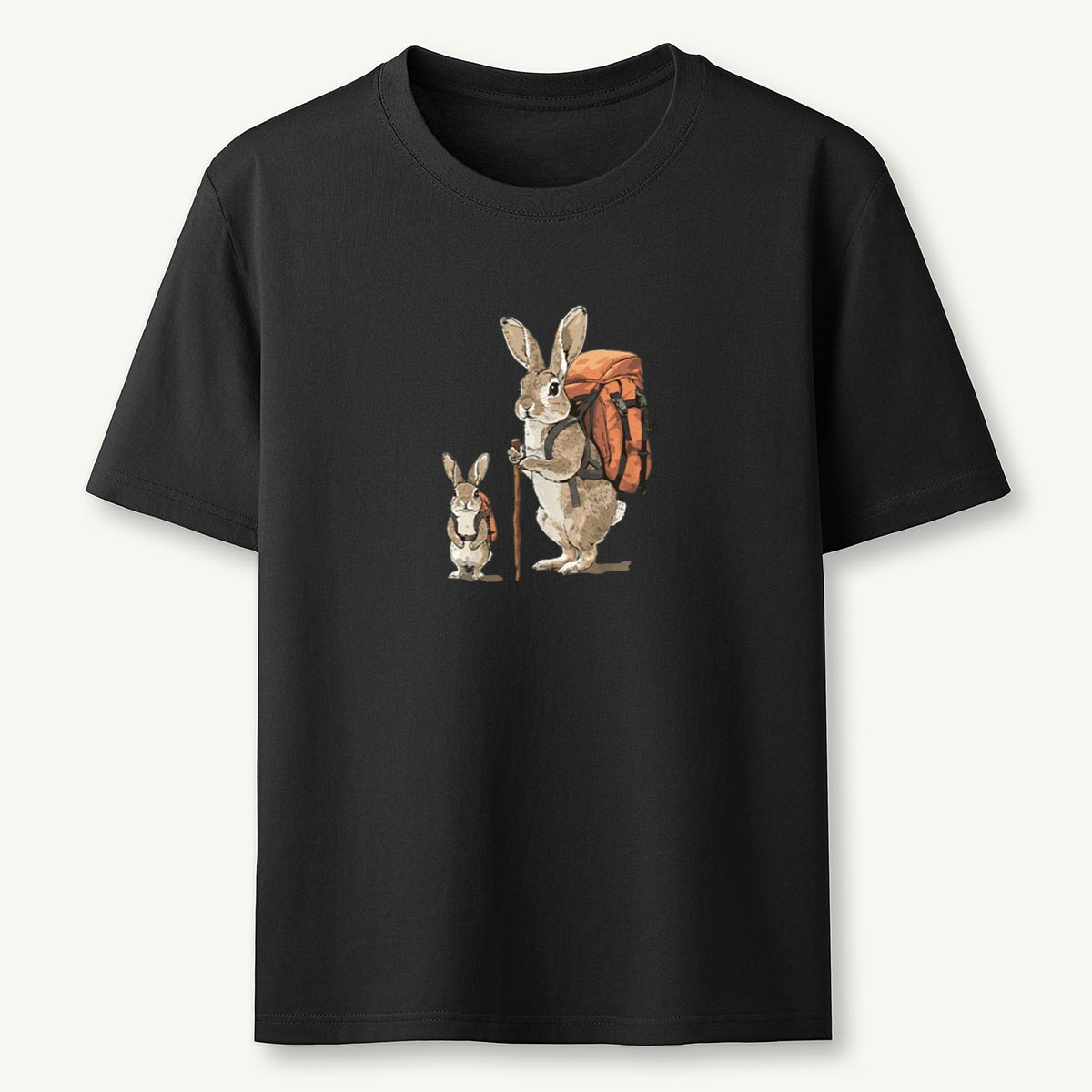 Rabbit Family Backpacker T-Shirt