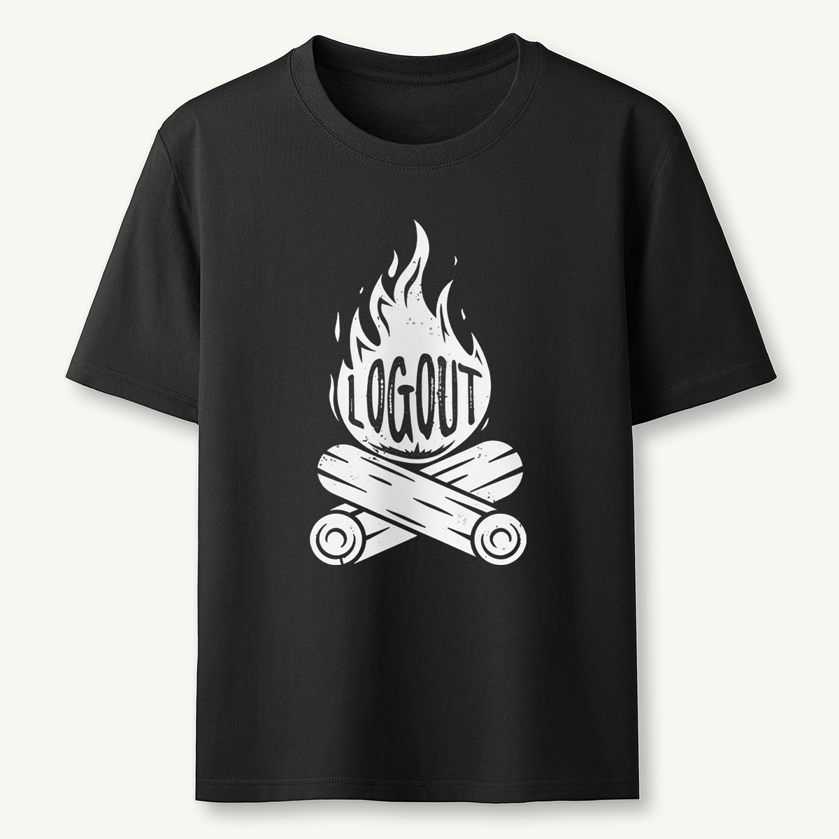 Log Out Campfire T-Shirt