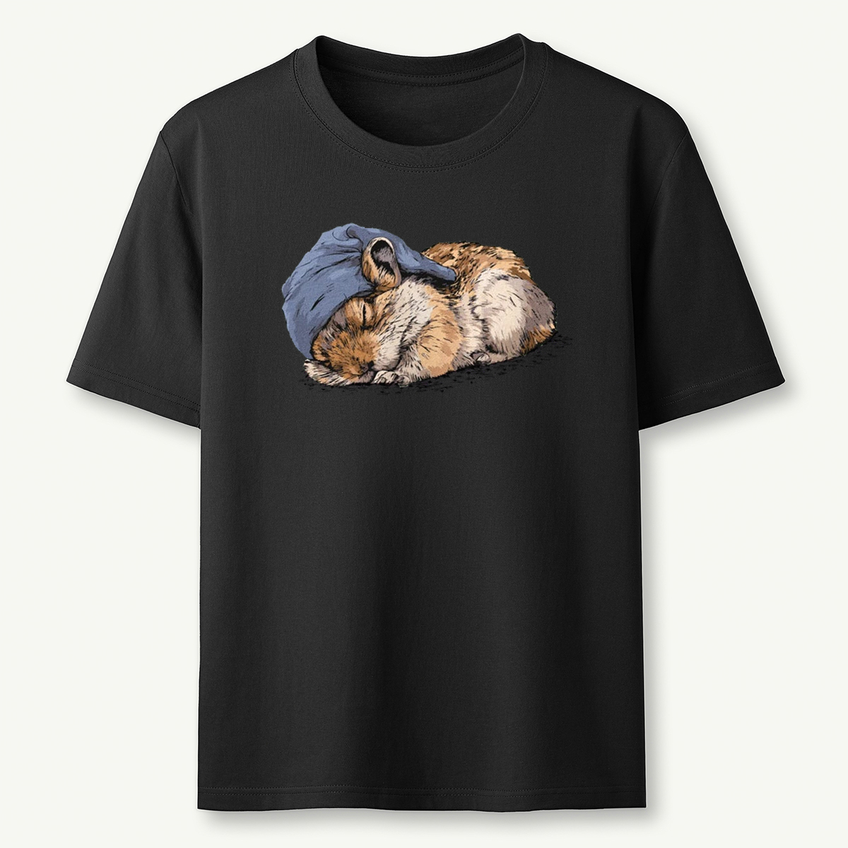 Pikas Sleeper With Night Cap T-Shirt