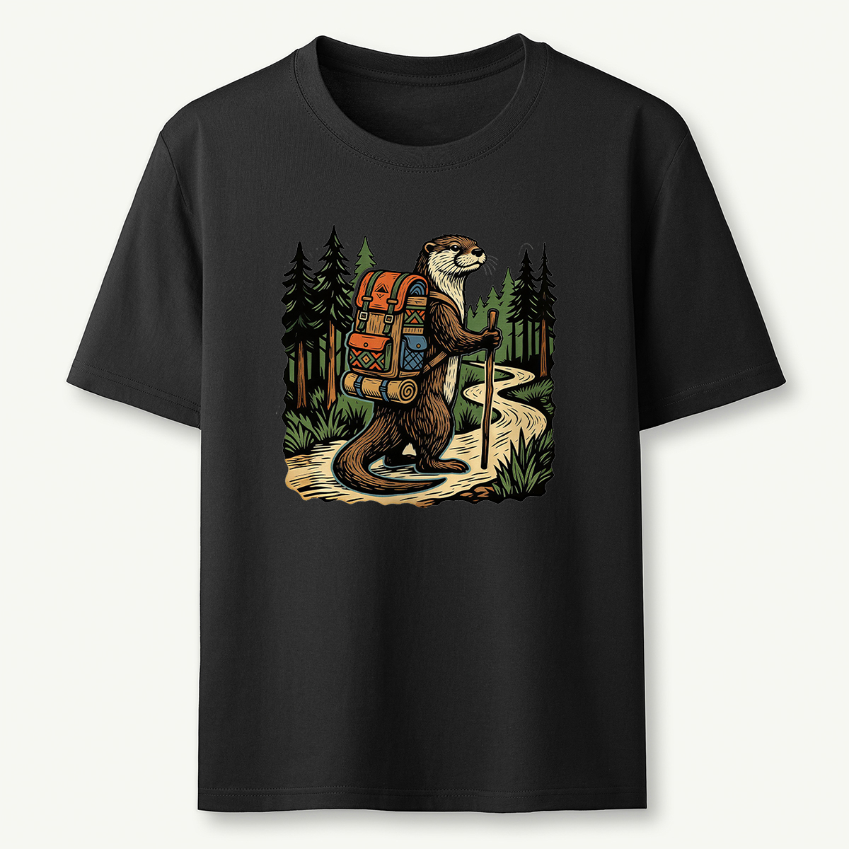 Otter Forest Backpacker T-Shirt