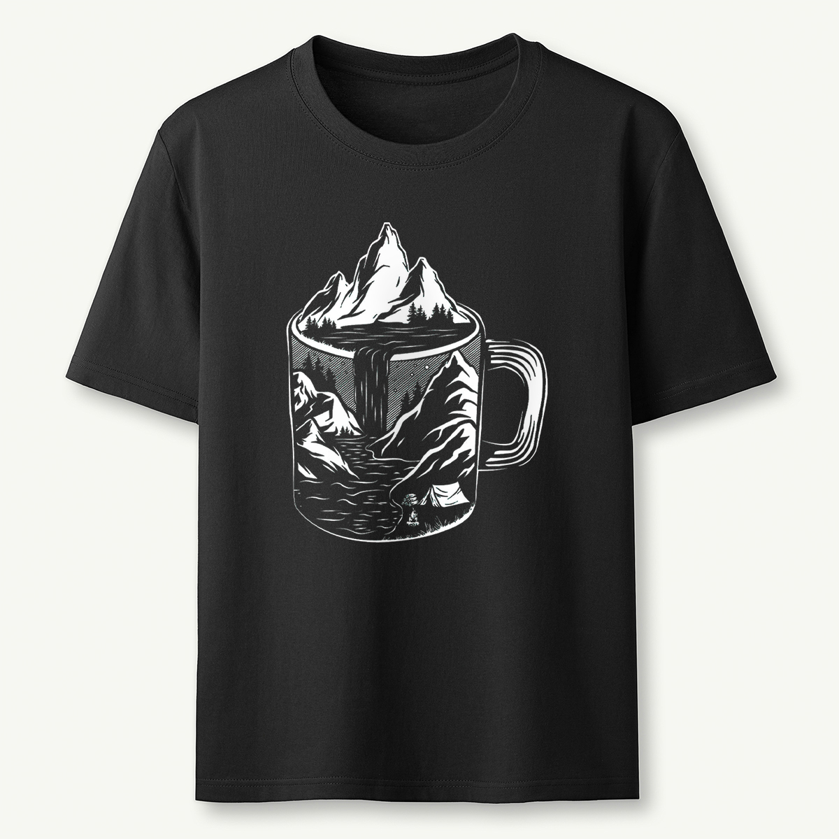 Coffee Mountain Scene T‑Shirt