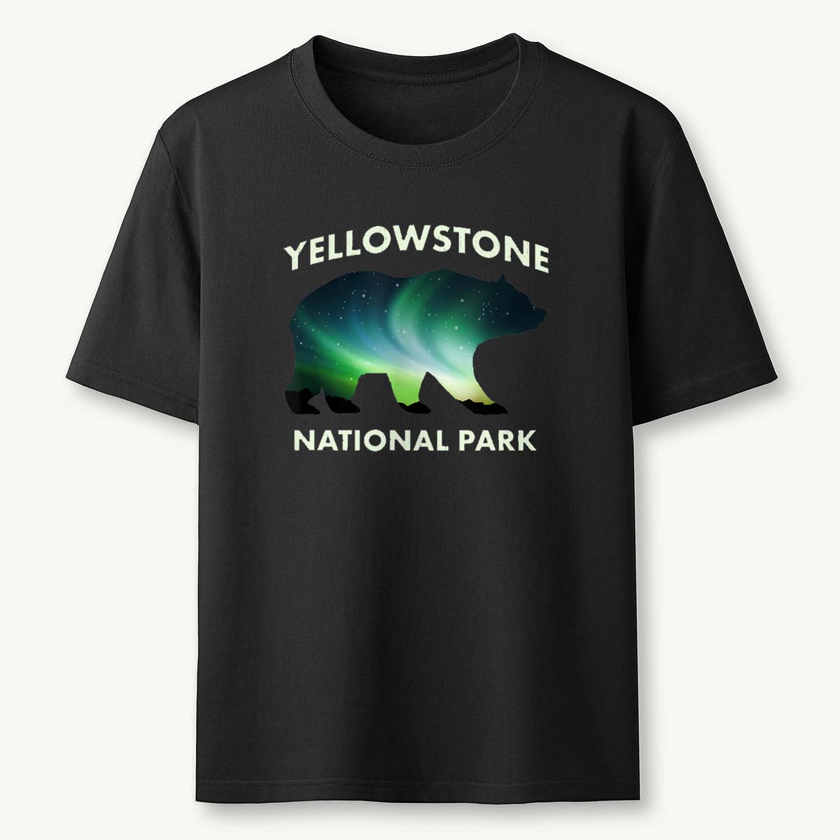 Yellowstone National Park Aurora Bear T-Shirt