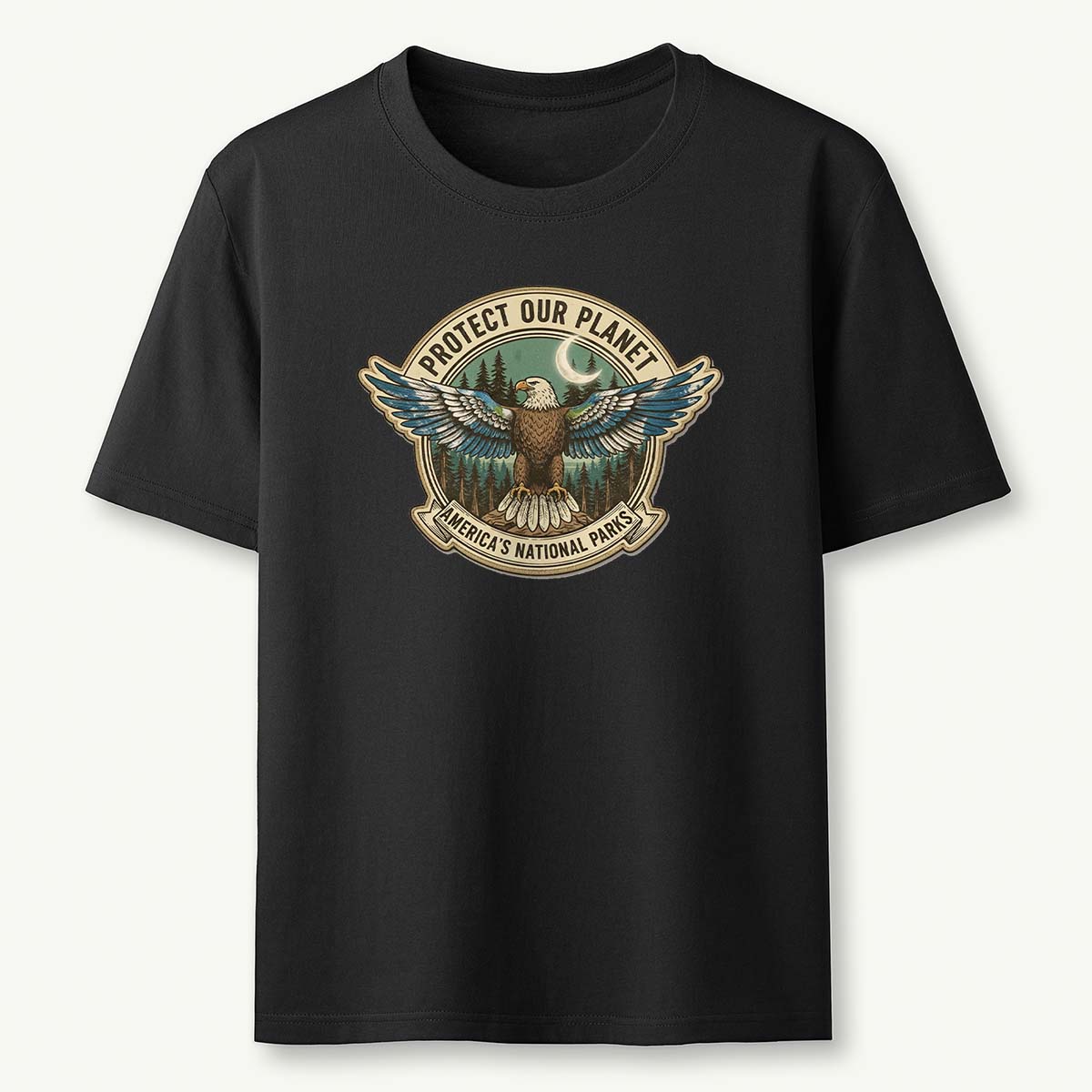 Protect Our Planet Americas National Parks Eagle Earth Day T-Shirt