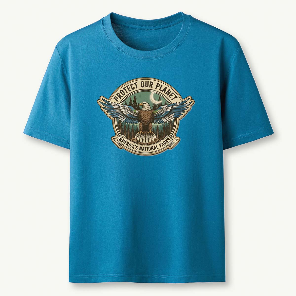 Protect Our Planet Americas National Parks Eagle Earth Day T-Shirt