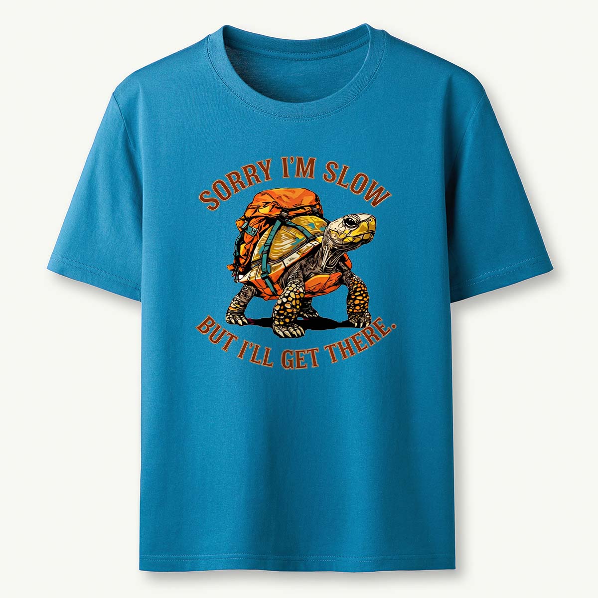 Sorry I'm Slow But I'll Get There Turtle Backpacker T-Shirt