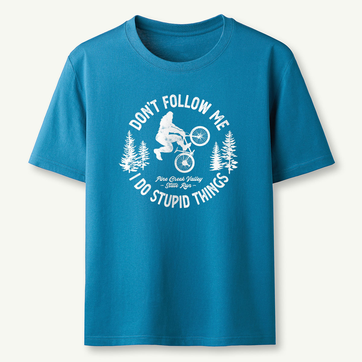Stupid Things Bigfoot Bike Tee Cotton Classic T-Shirt