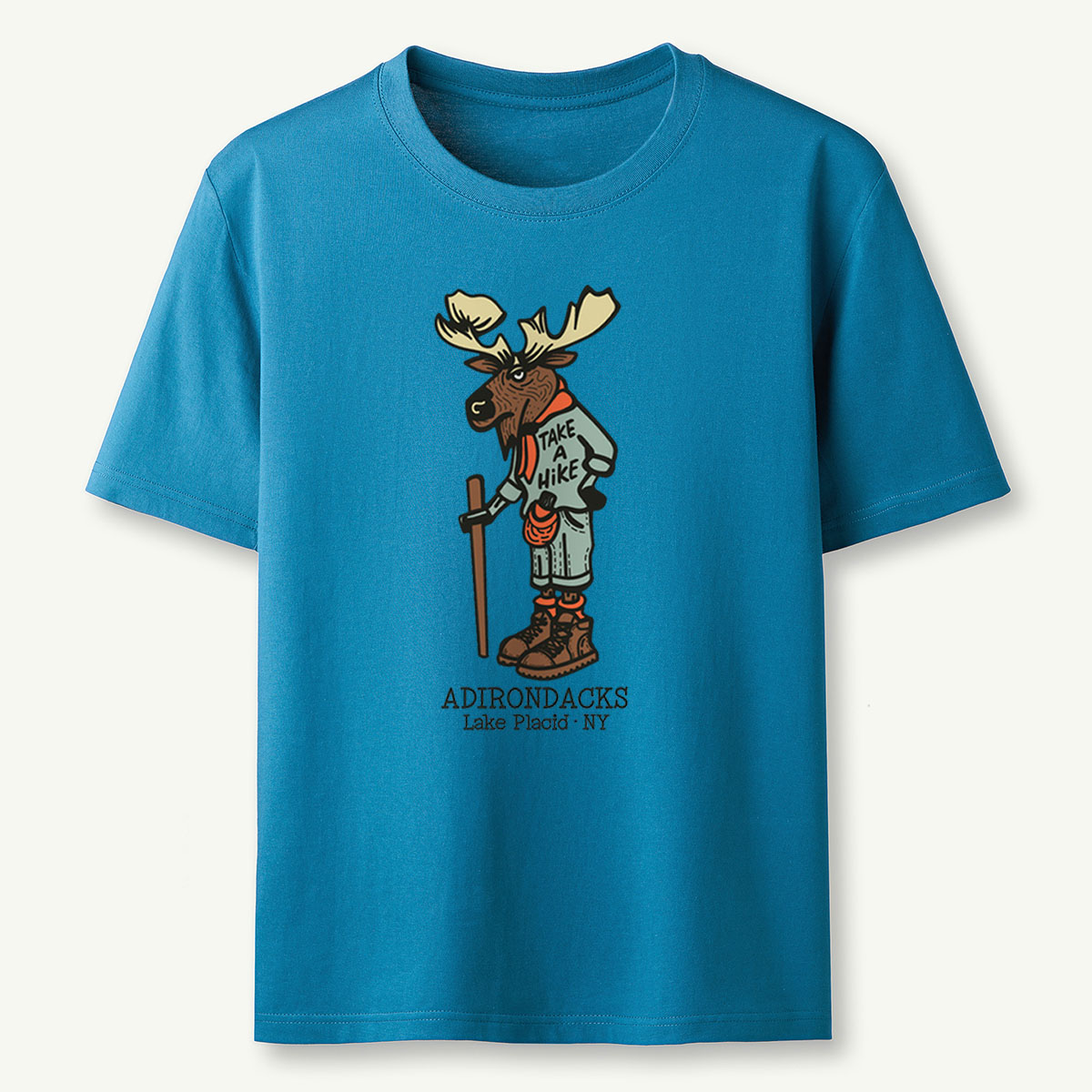 Hiking Moose Tee Cotton Classic T-Shirt