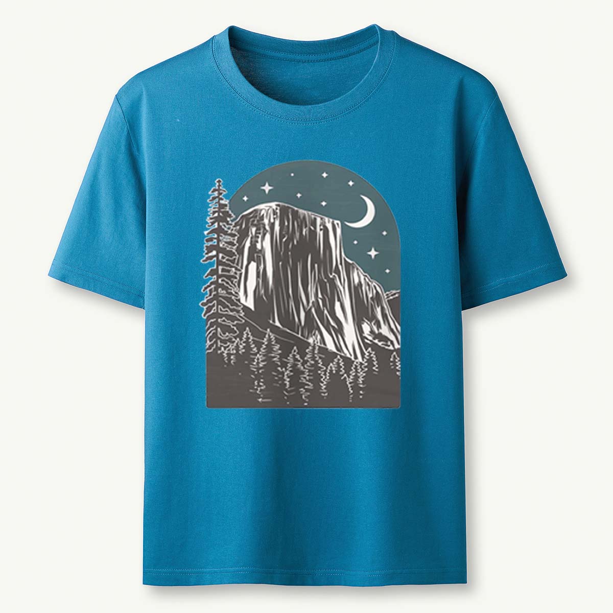Yosemite at Night Tee Cotton Classic T-Shirt