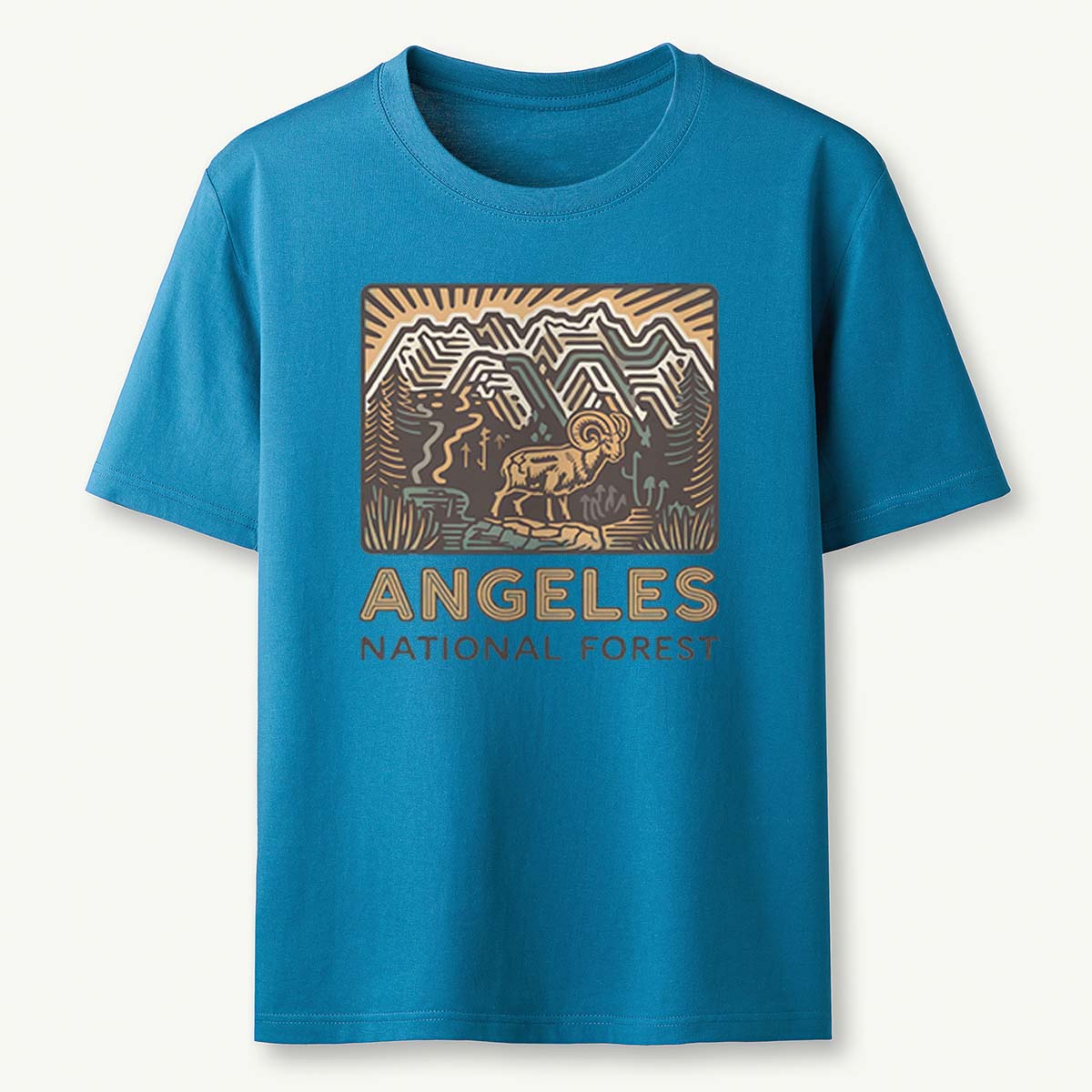 Angeles National Forest Vintage Tee Cotton Classic T-Shirt