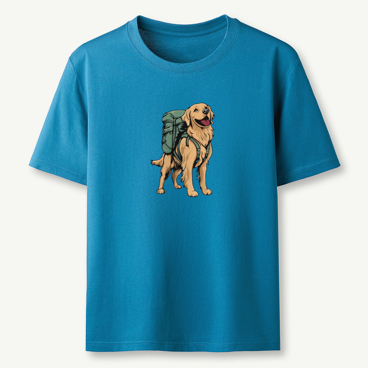 Golden Retriever Backpacker T-Shirt