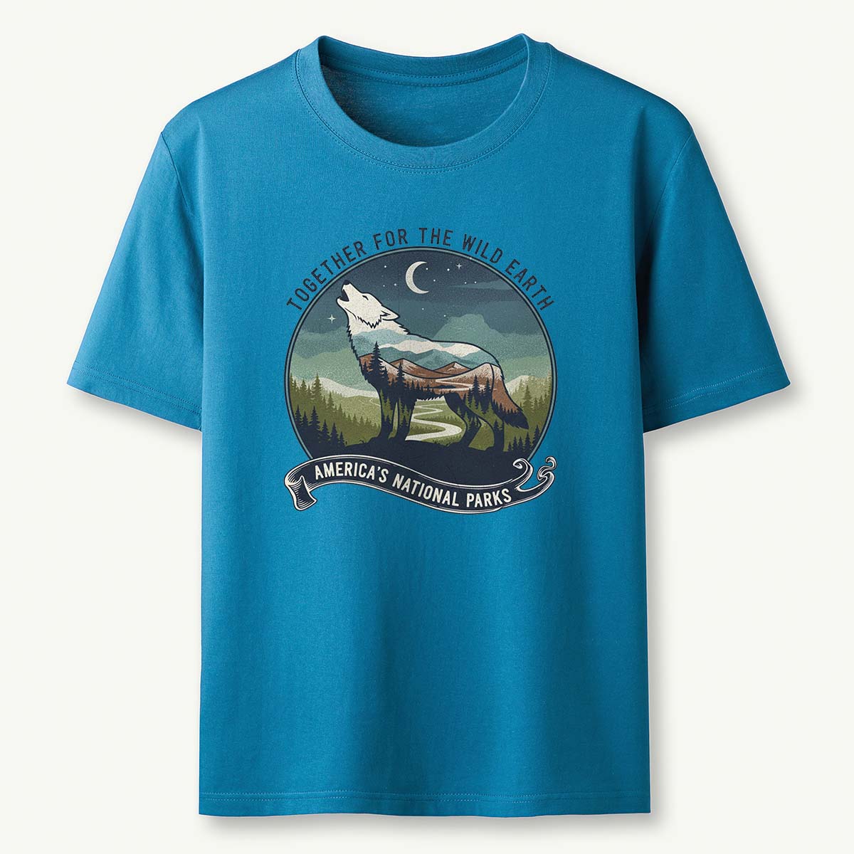 Together for the Wild Earth Americas National Parks Wolf T-Shirt