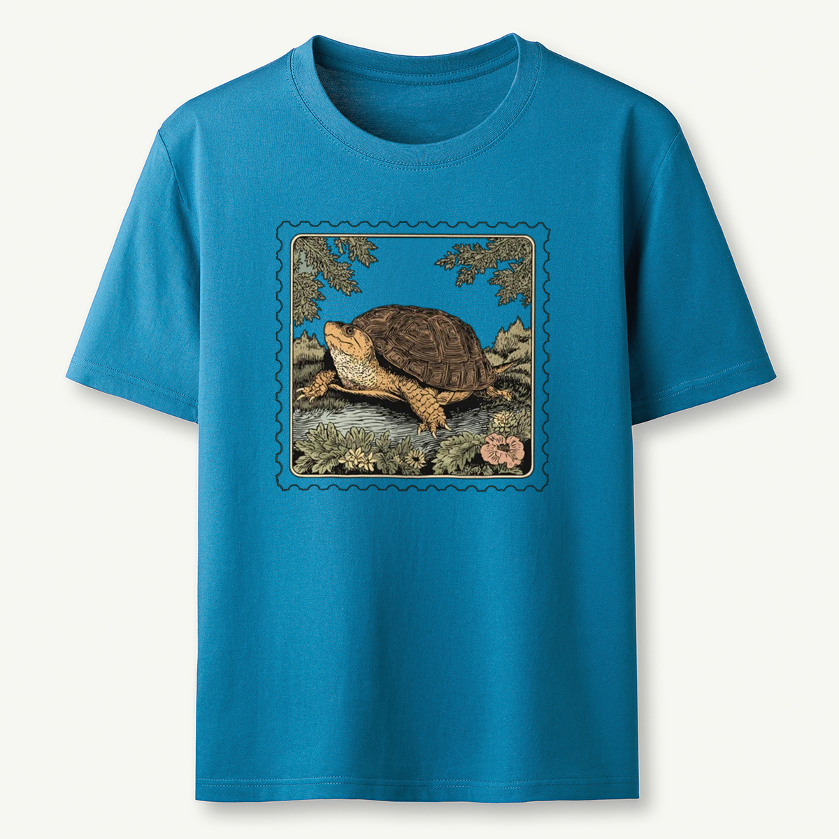 Box Turtle Stamp T-Shirt