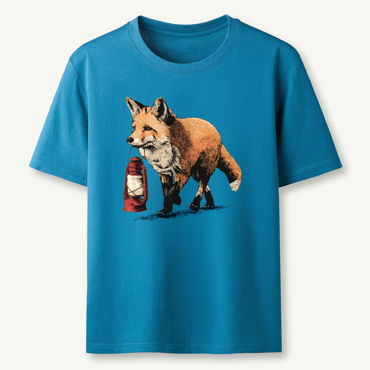 Red Fox Lantern Carrier T-Shirt