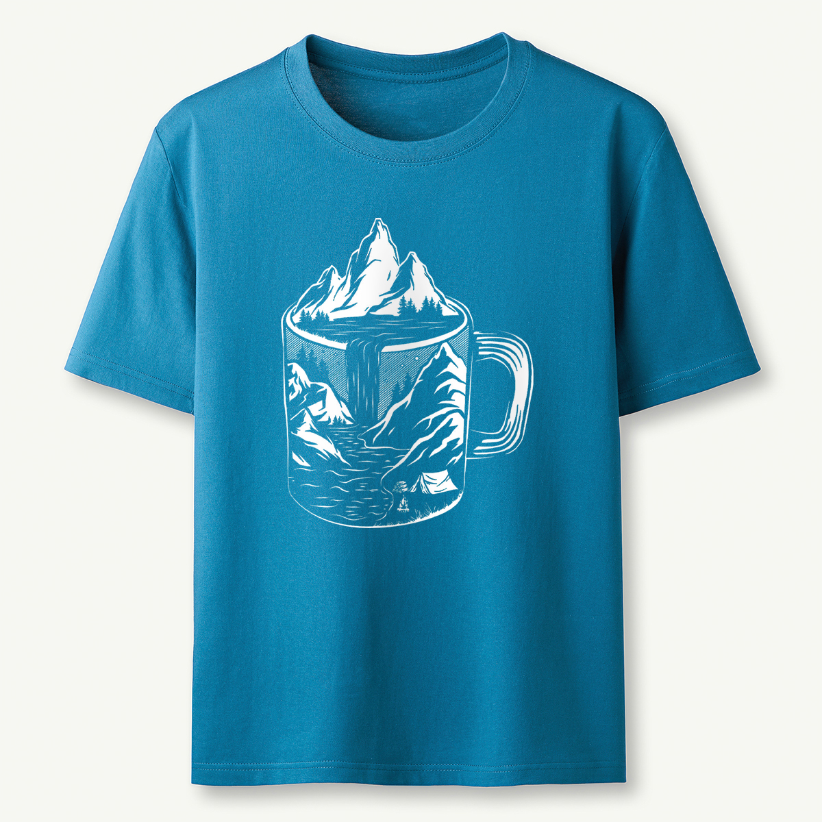 Coffee Mountain Scene T‑Shirt