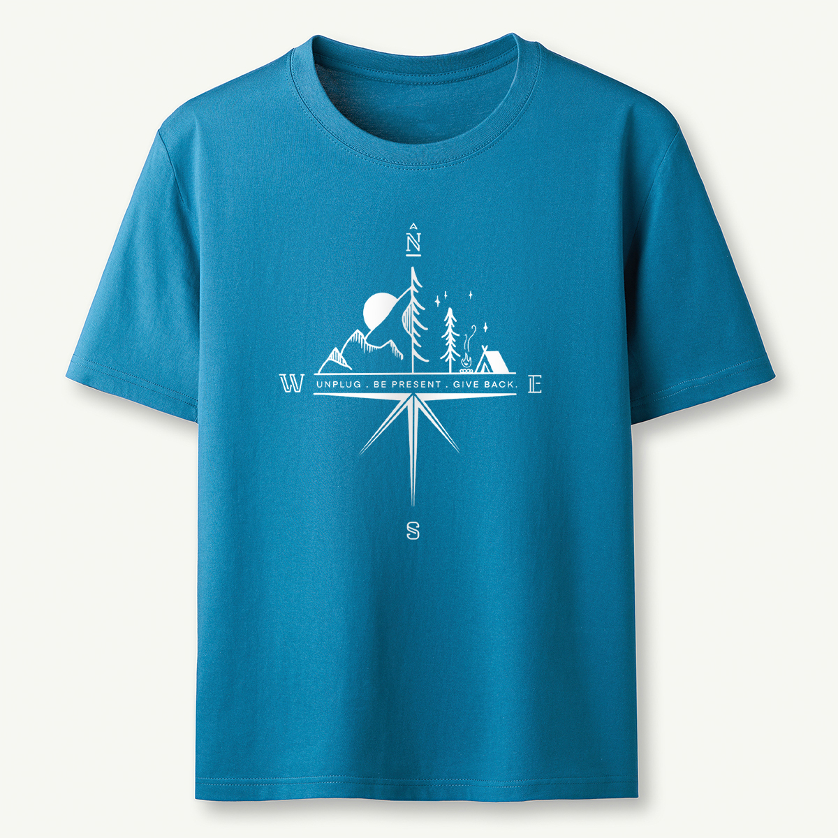 Compass Mountain Scene T‑Shirt