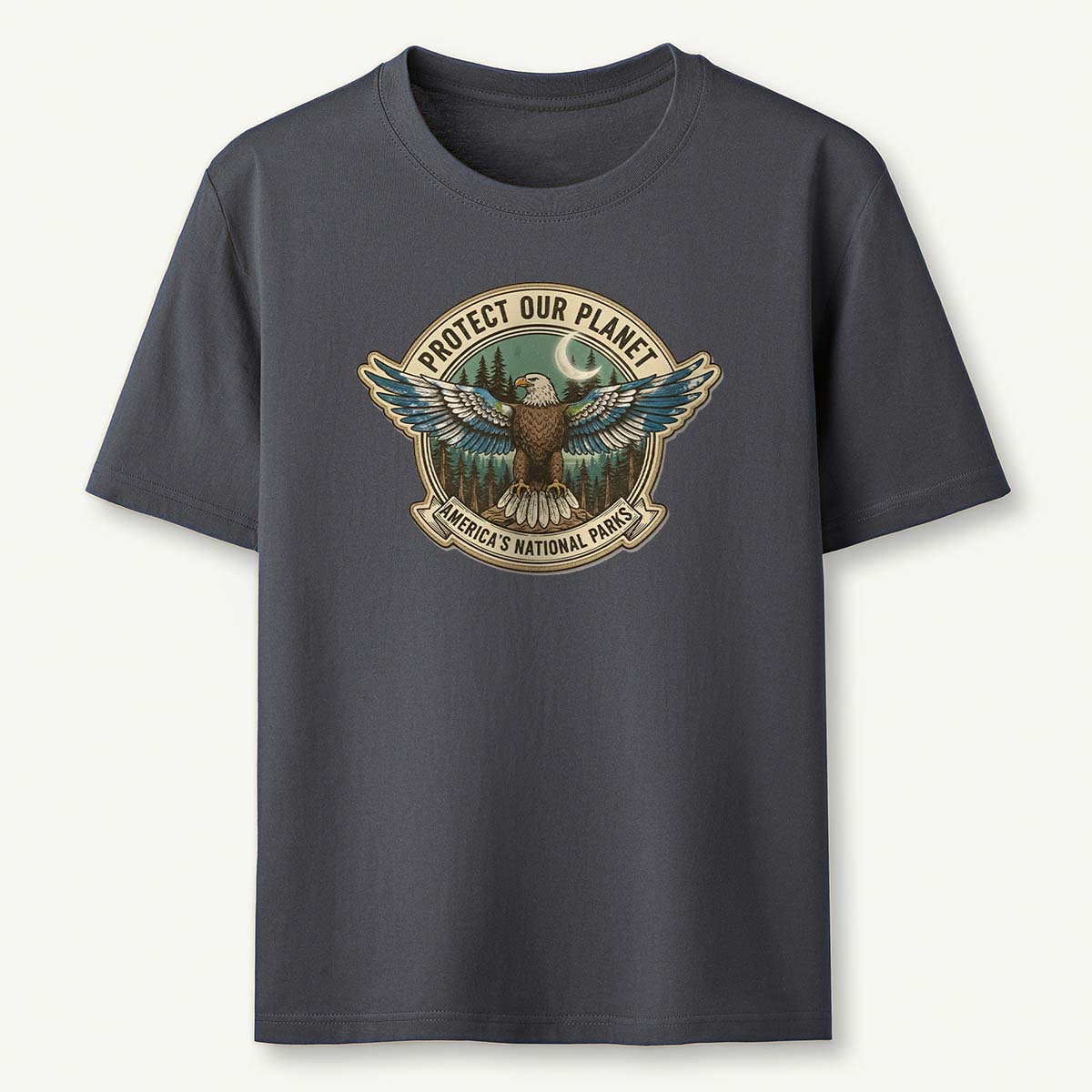Protect Our Planet Americas National Parks Eagle Earth Day T-Shirt