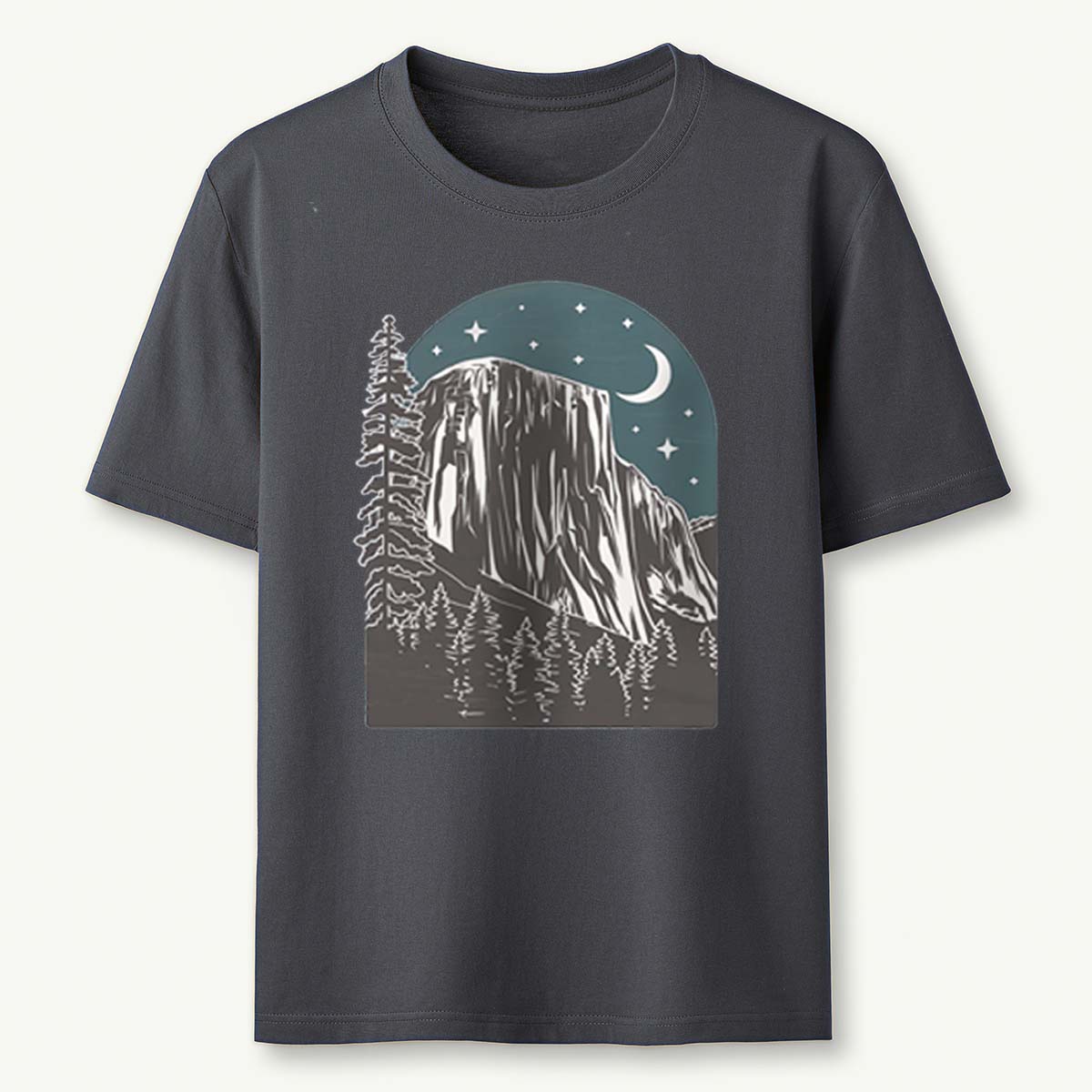 Yosemite at Night Tee Cotton Classic T-Shirt