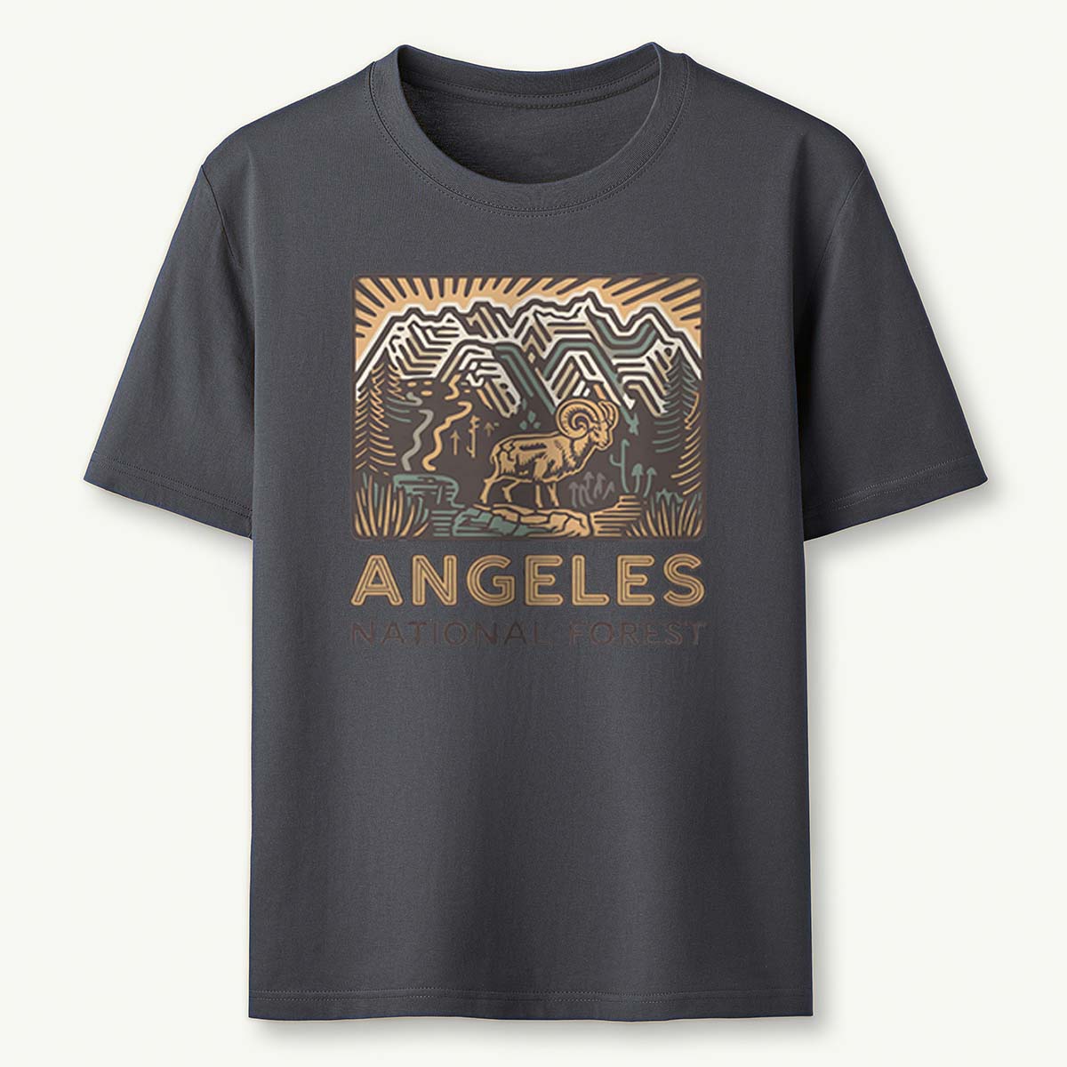 Angeles National Forest Vintage Tee Cotton Classic T-Shirt