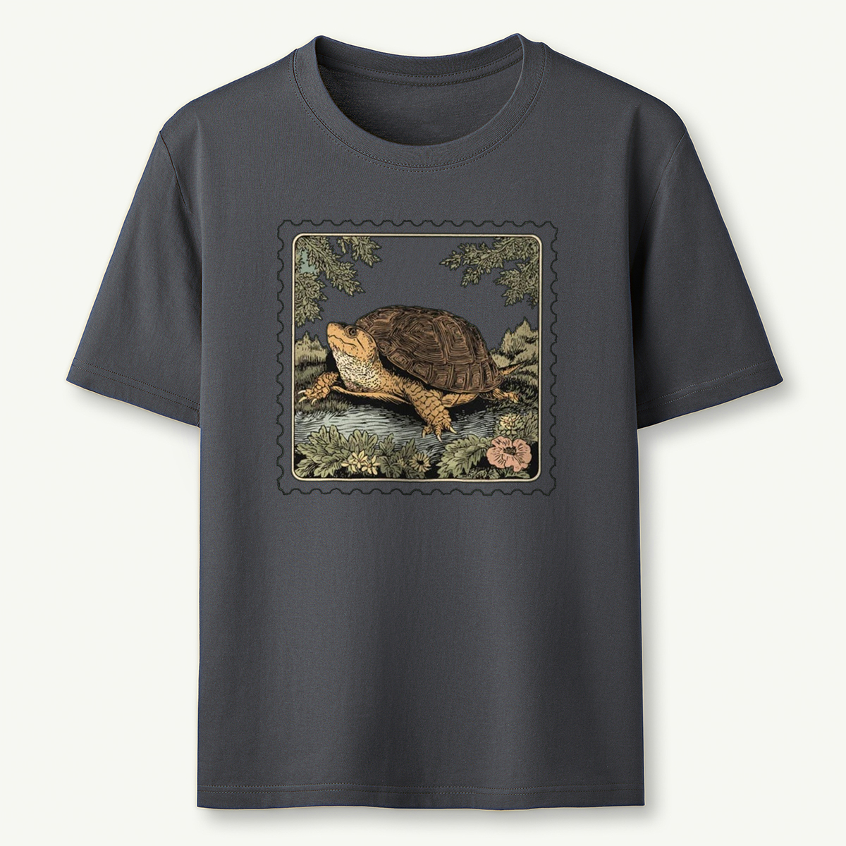 Box Turtle Stamp T-Shirt