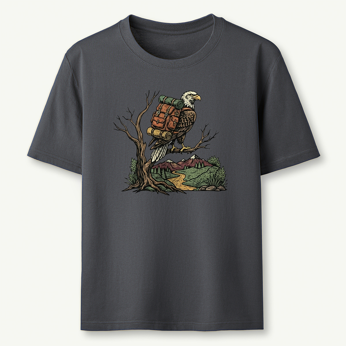 Eagle Backpacker On Branch T-Shirt