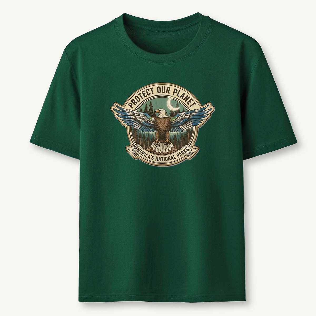 Protect Our Planet Americas National Parks Eagle Earth Day T-Shirt