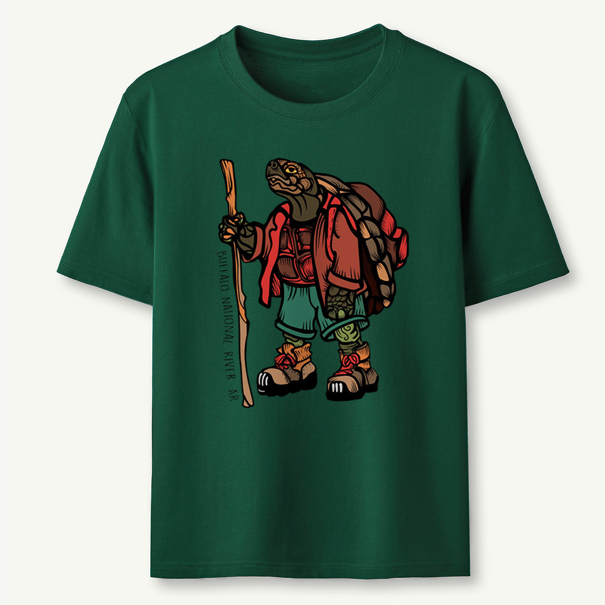 Turtle Hiker Tee Cotton Classic T-Shirt