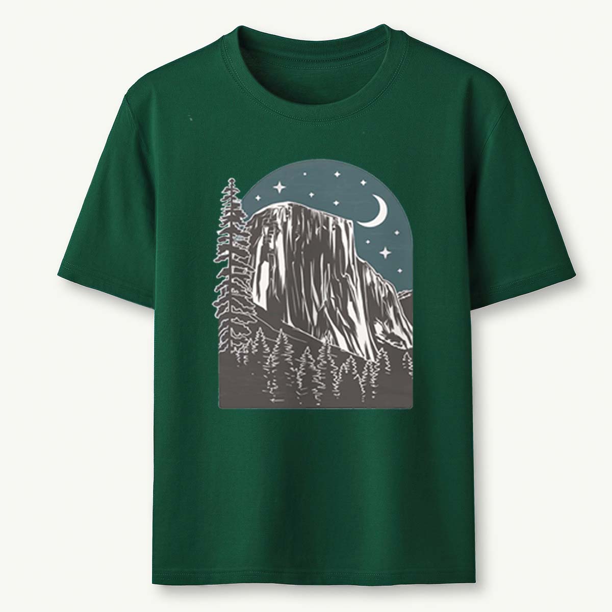 Yosemite at Night Tee Cotton Classic T-Shirt