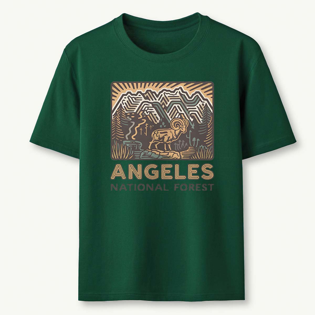 Angeles National Forest Vintage Tee Cotton Classic T-Shirt