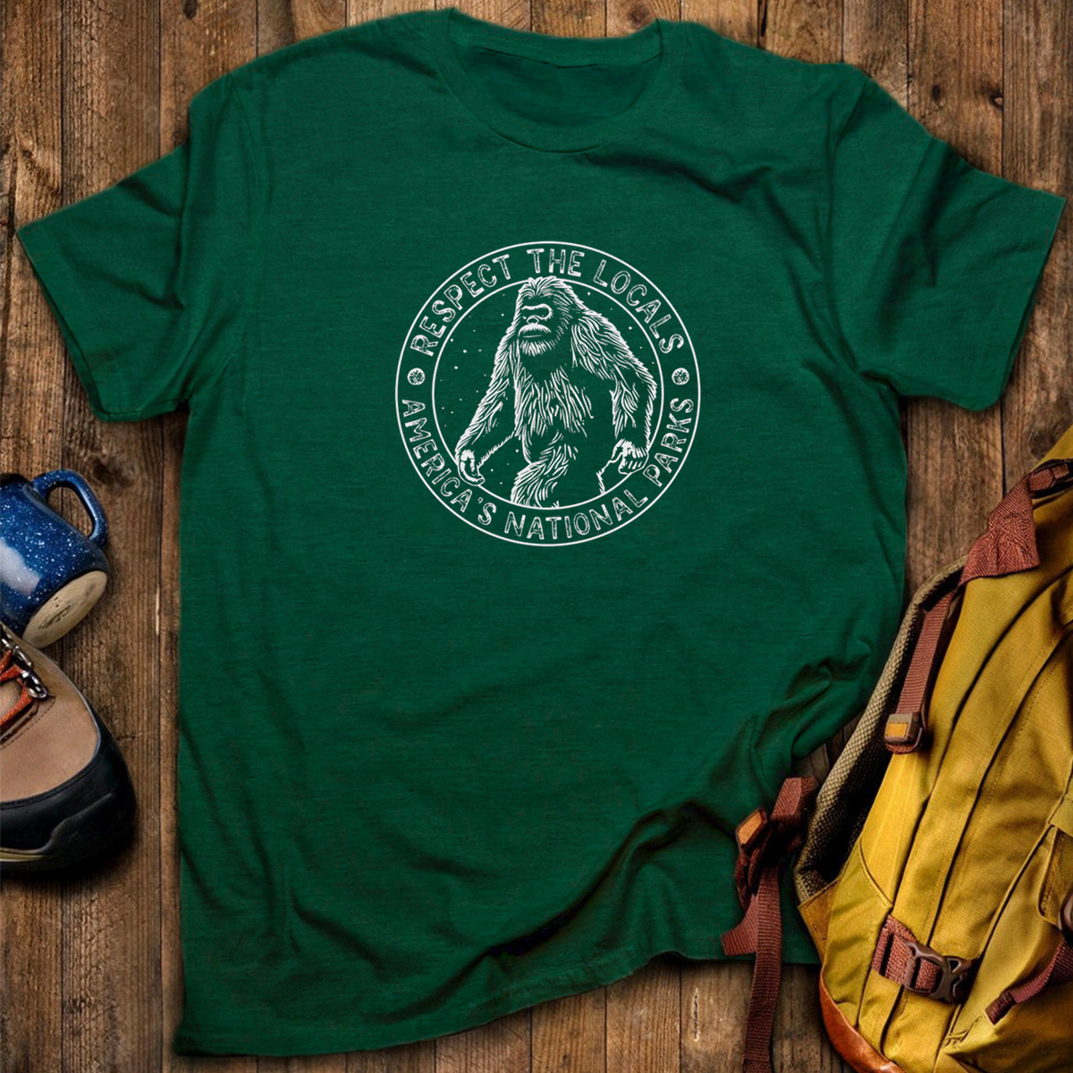 Respect The Locals Bigfoot T-Shirt