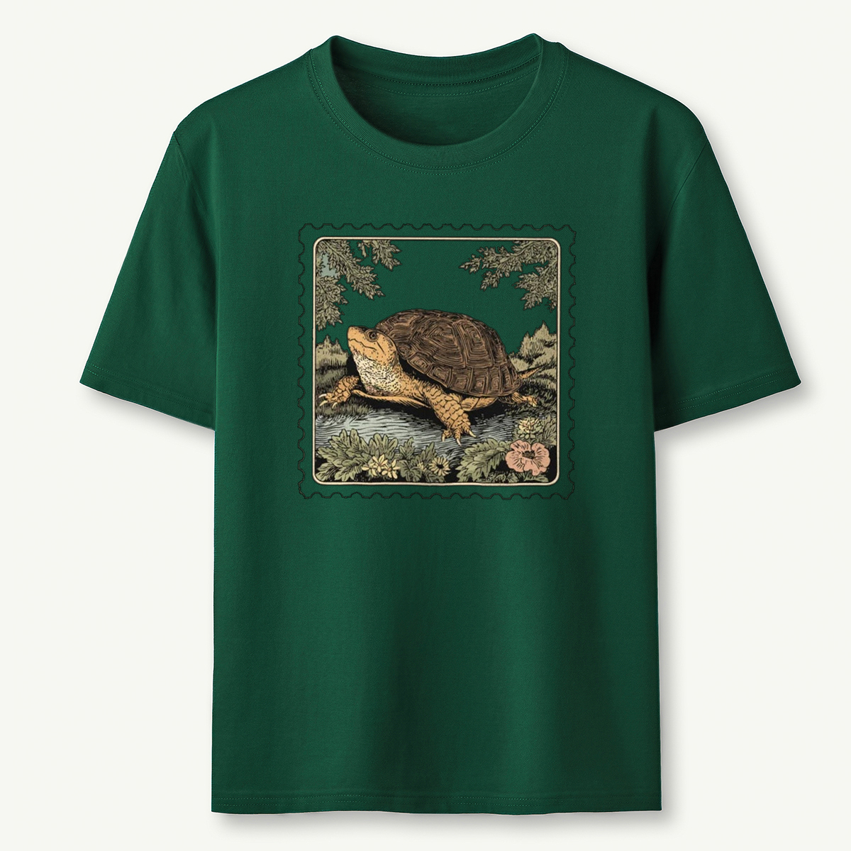 Box Turtle Stamp T-Shirt