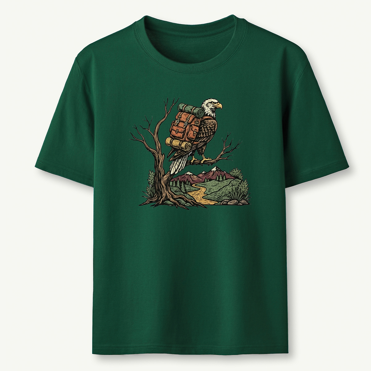 Eagle Backpacker On Branch T-Shirt