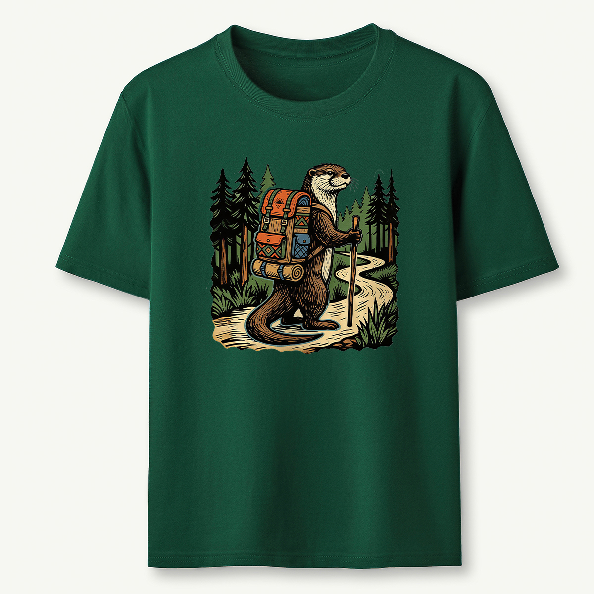 Otter Forest Backpacker T-Shirt