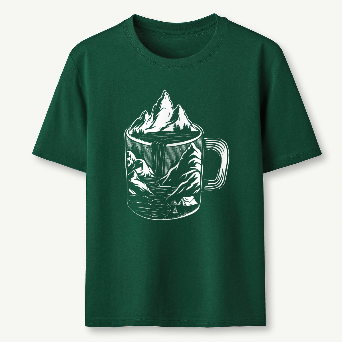 Coffee Mountain Scene T‑Shirt