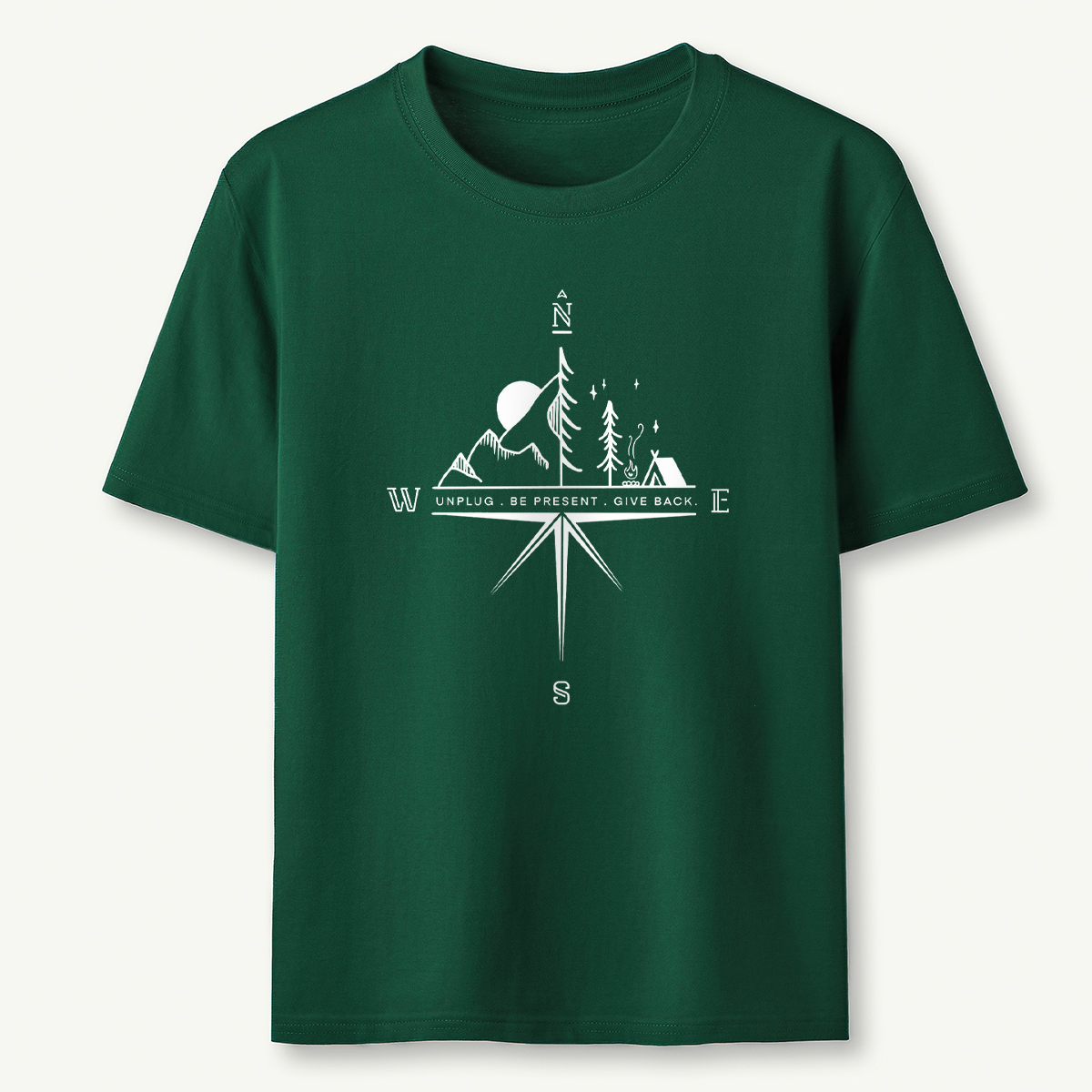 Compass Mountain Scene T‑Shirt