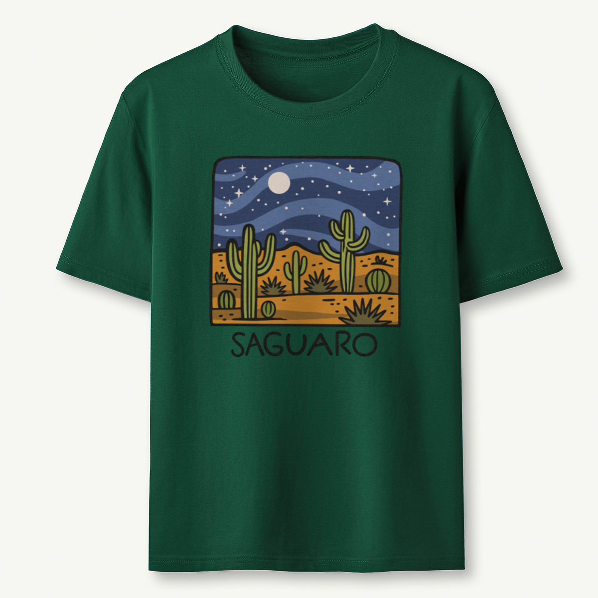 Saguaro at Night T-Shirt