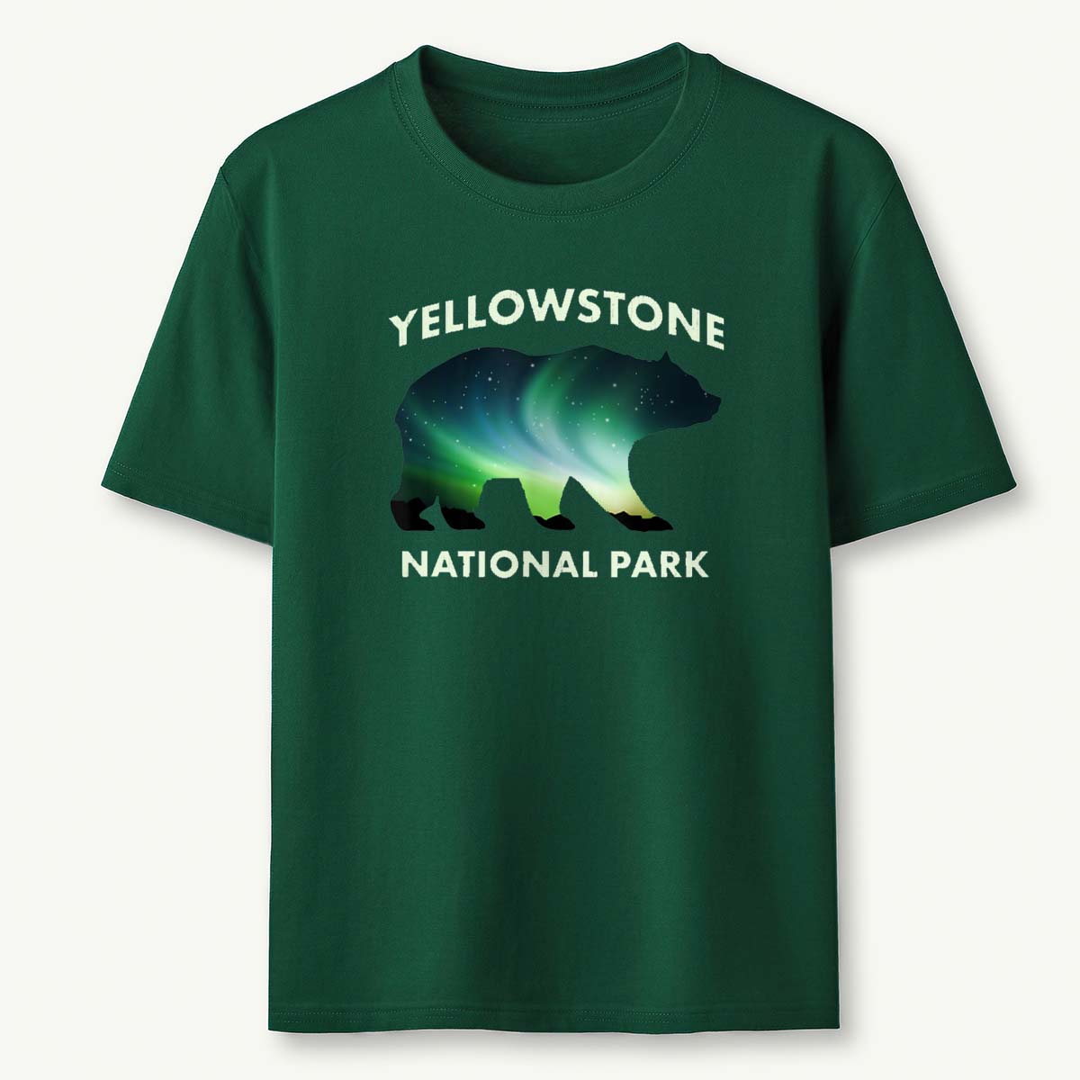 Yellowstone National Park Aurora Bear T-Shirt
