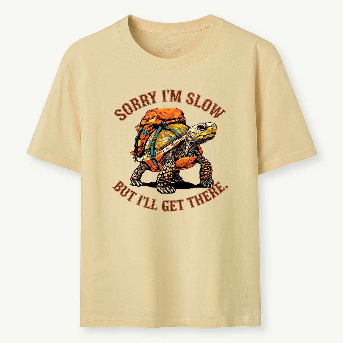 Sorry I'm Slow But I'll Get There Turtle Backpacker T-Shirt