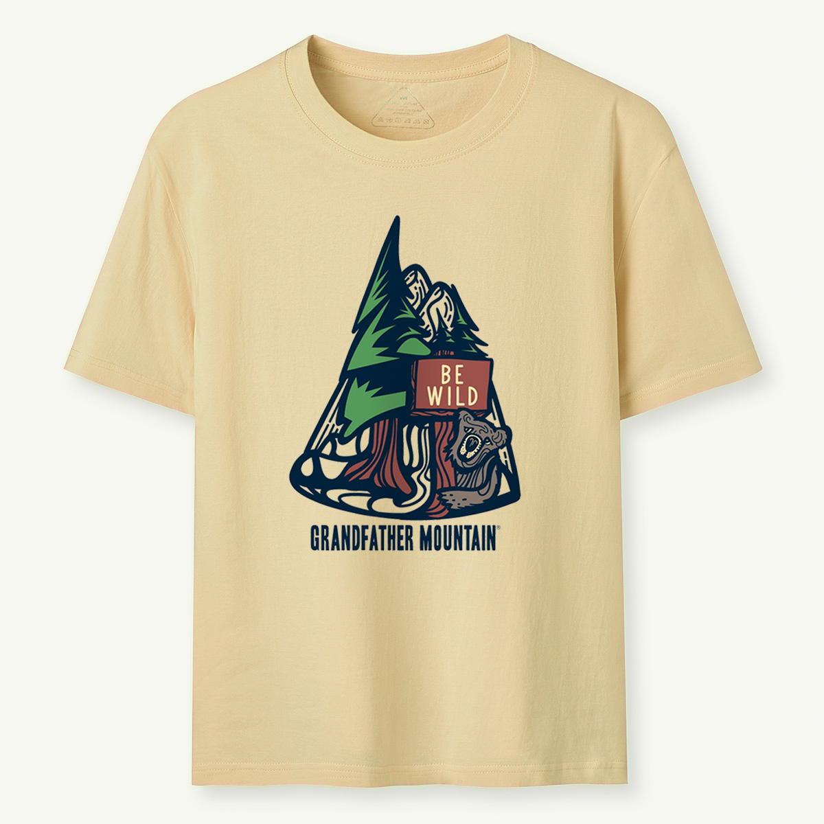 Bear and Trail Sign Tee Cotton Classic T-Shirt