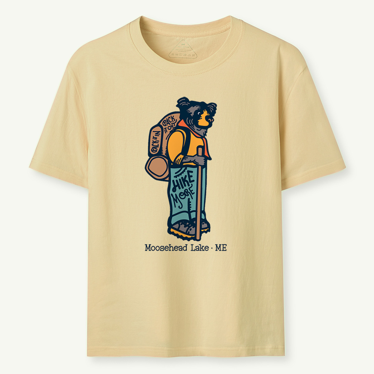 Hiking Bear Tee Cotton Classic T-Shirt