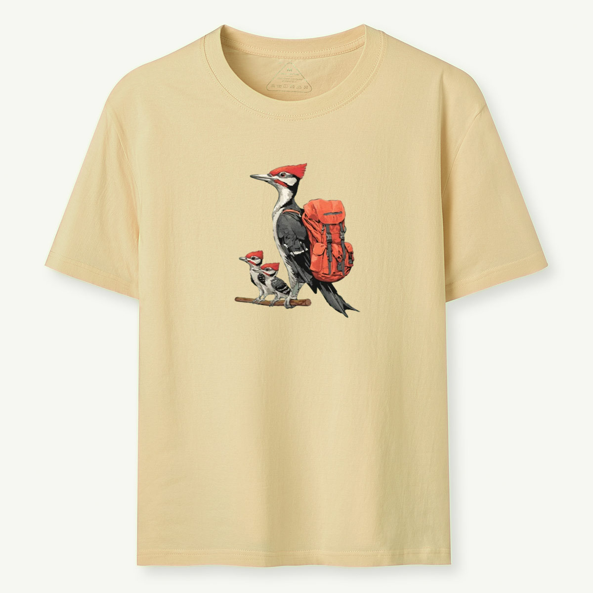 Pileated Woodpecker Family Backpacker T-Shirt