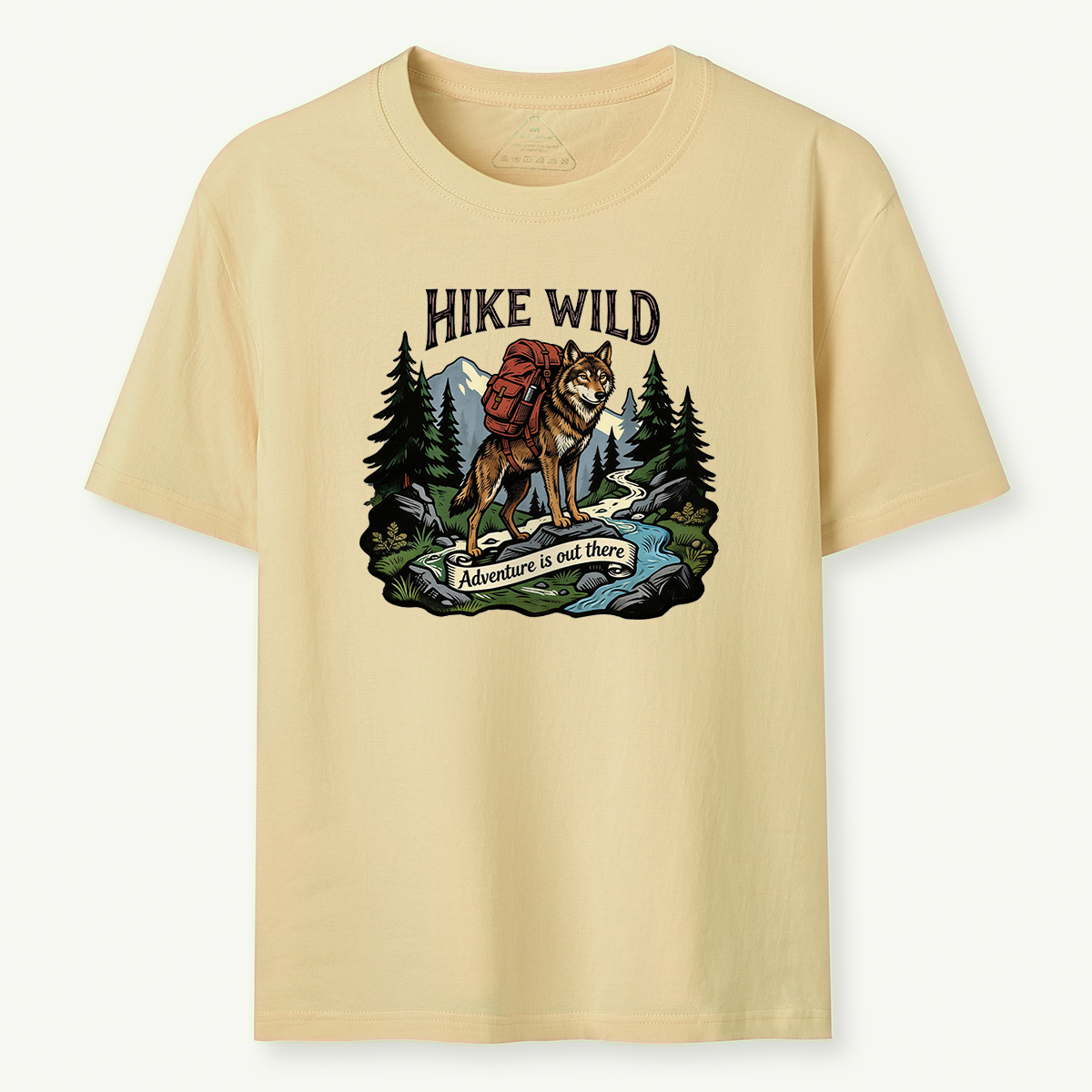 Hike Wild Wolf Backpacker T-Shirt