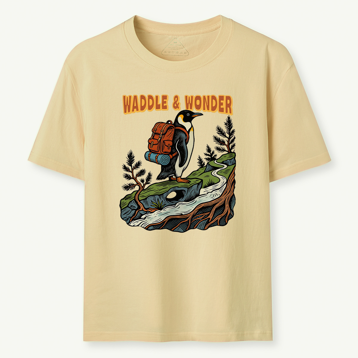 Waddle Wonder Penguin Backpacker T-Shirt