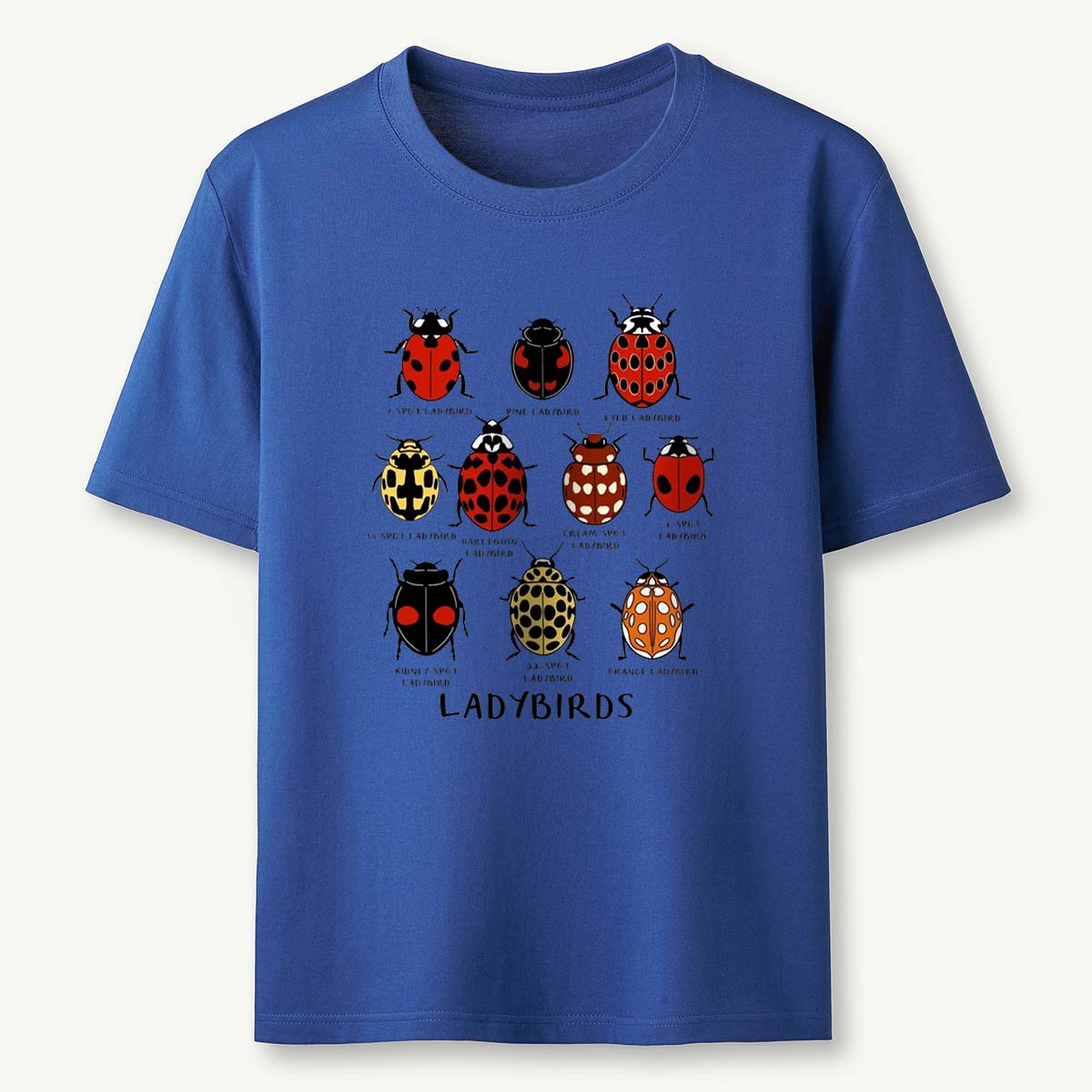 Ladybirds Species Illustration Nature‑Inspired Graphic T‑Shirt