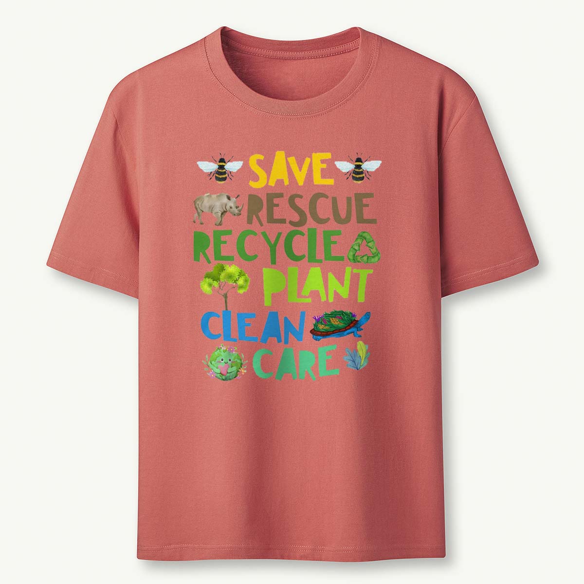 Save Rescue Recycle Plant Clean Care T-Shirt
