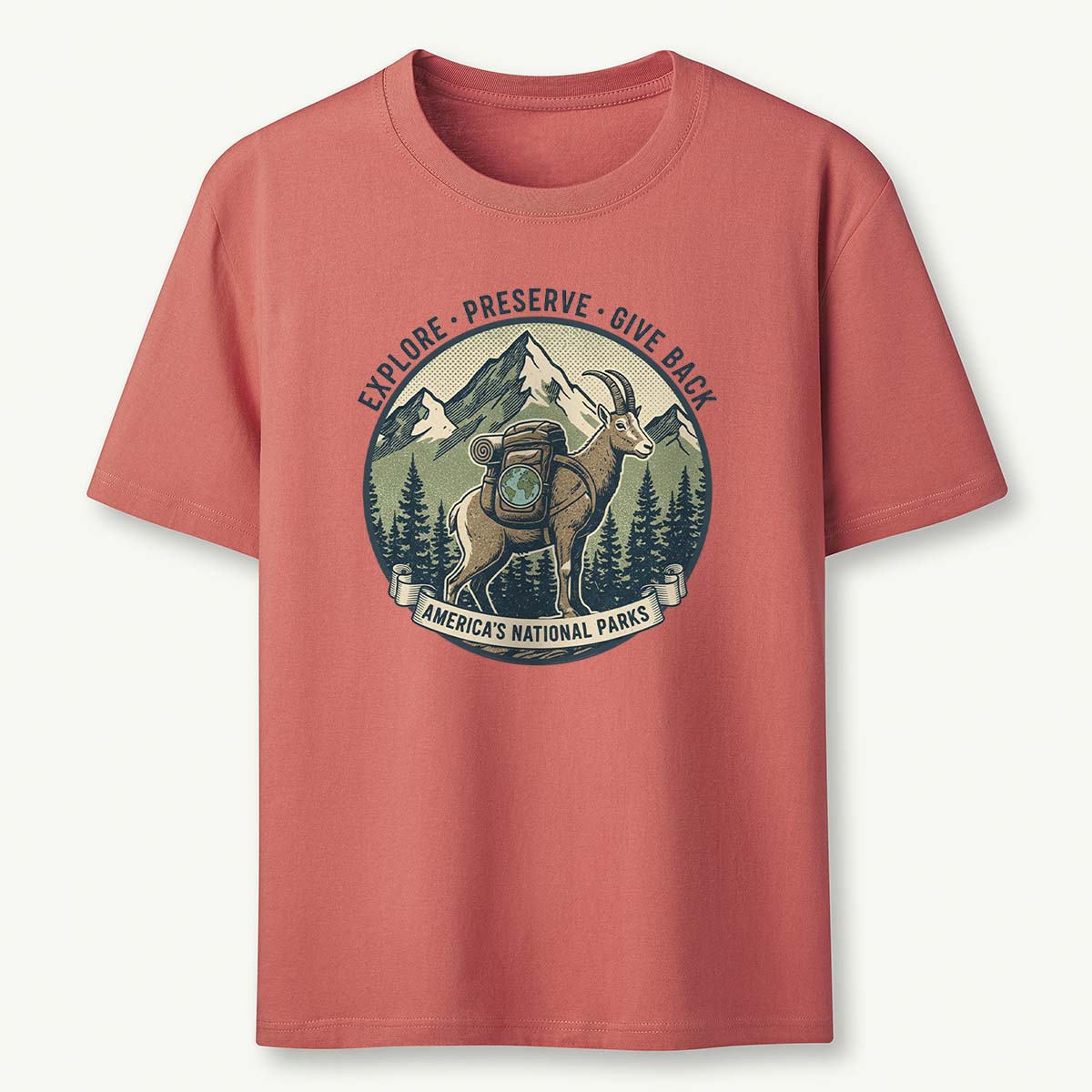 Americas National Parks Goat T-Shirt