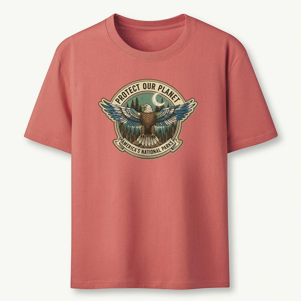 Protect Our Planet Americas National Parks Eagle Earth Day T-Shirt