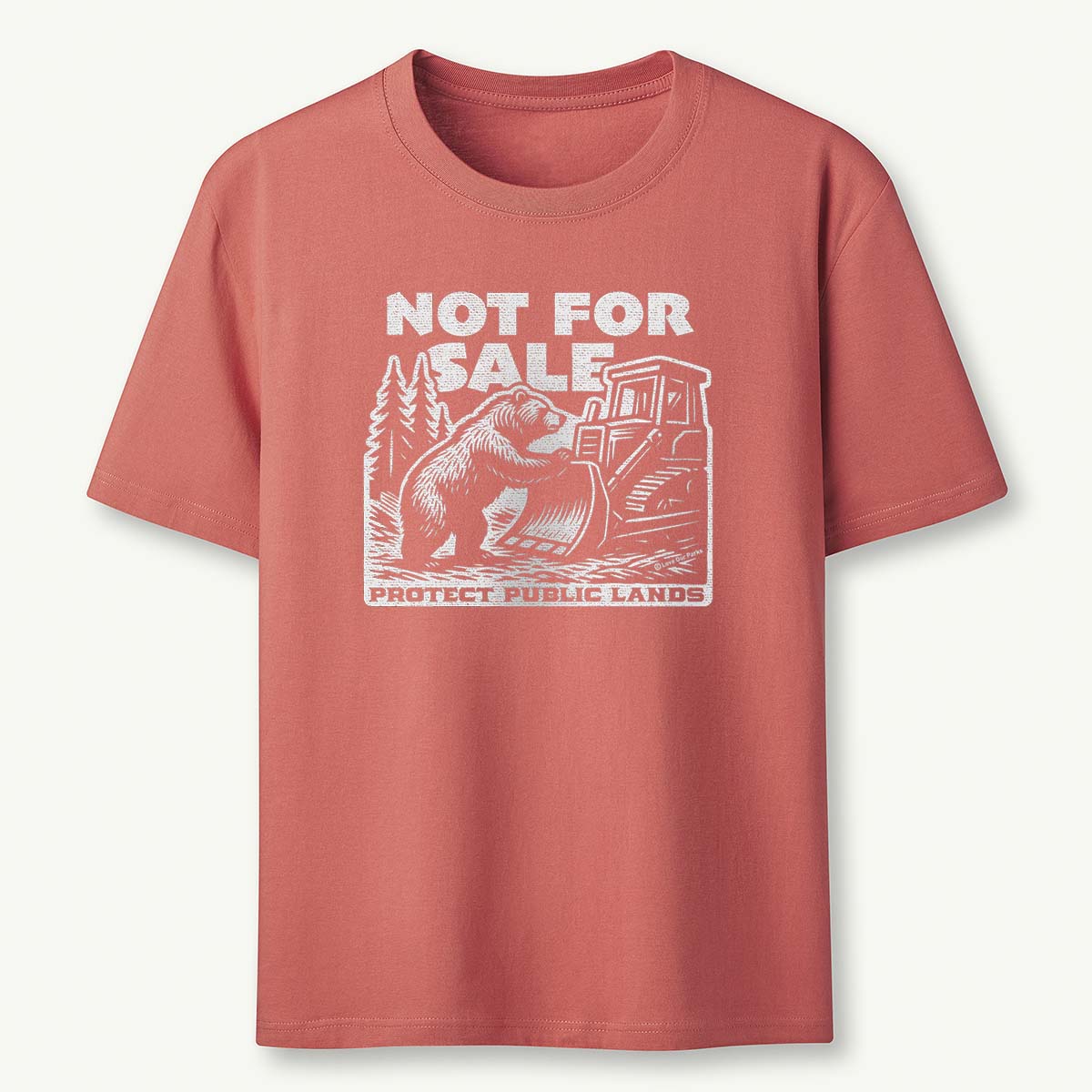 Not For Sale Public Lands Bulldozer T-Shirt