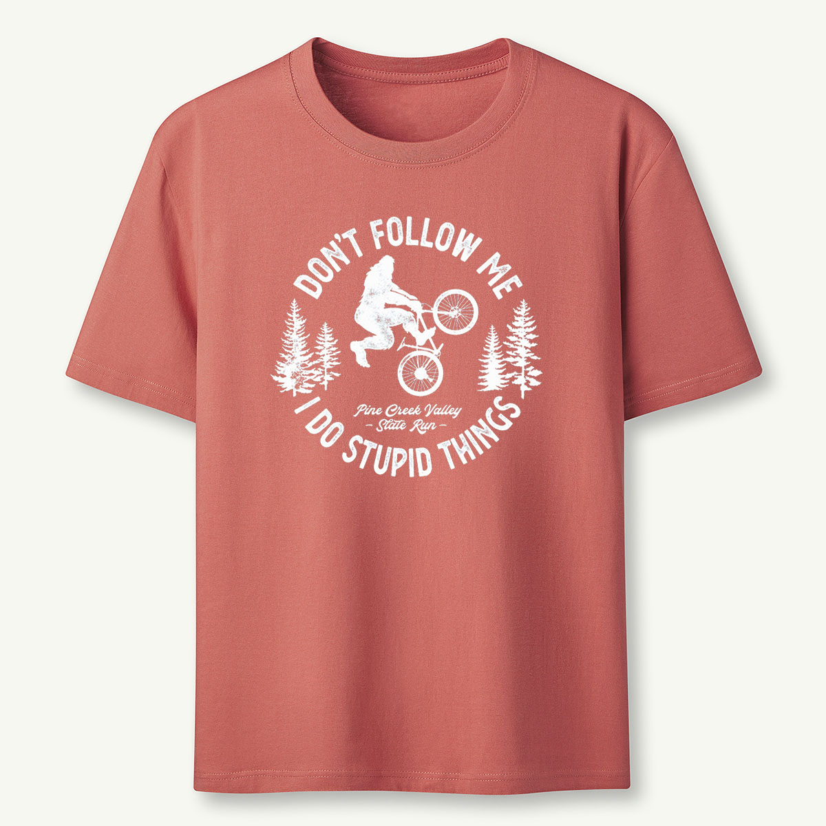 Stupid Things Bigfoot Bike Tee Cotton Classic T-Shirt